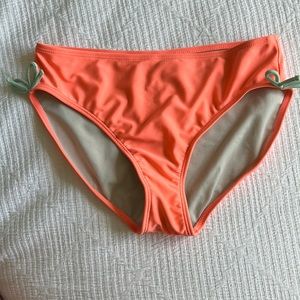 orange and teal bikini bottoms